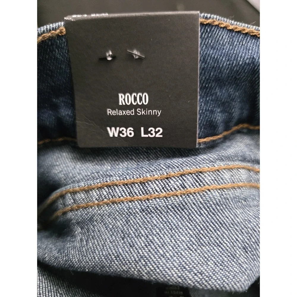 True Religion Dark Woodland‎ Wash Rocco SN FLAP Skinny  700678 Size 36x32